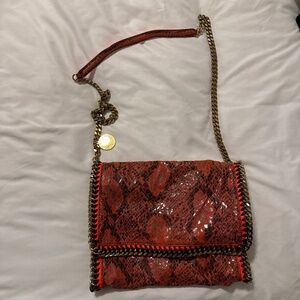 Orange Stella McCartney Falabella Fold-Over Bag